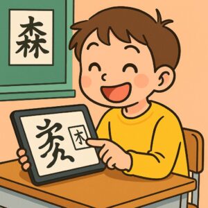 【先生ｱﾌﾟﾘ】教材づくりを助ける！ぐにゃり漢字メーカー