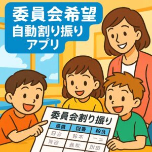 【先生用】さっと決まる！委員会決めアプリ