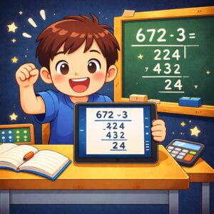 【算数ｱﾌﾟﾘ】ゆっくり解説！わり算の筆算