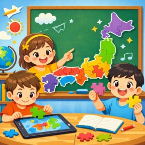 【社会科アプリ】８地方パズル