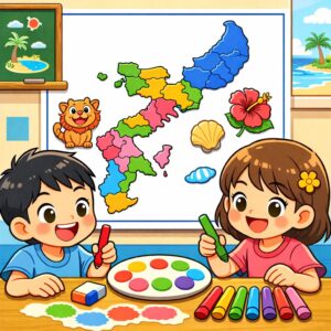 【社会科アプリ】沖縄本島色ぬりマップ