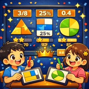 【算数アプリ】割合色ぬりバトル