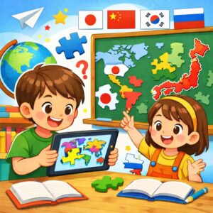 【社会科アプリ】日本と周辺国パズル